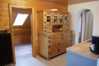 Küche/Küchenzeile in der Unterkunft Ferienwohnung Weber