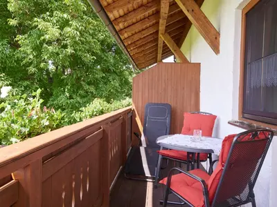 Ein Balkon oder eine Terrasse in der Unterkunft Beim Dobler
