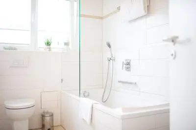 Ein Badezimmer in der Unterkunft Alpenzauber