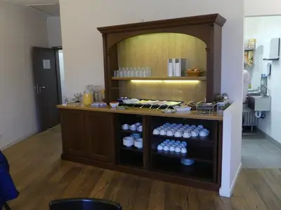 Küche/Küchenzeile in der Unterkunft Hotel-Gasthof Flötzinger Bräu
