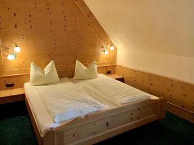 Ein Bett oder Betten in einem Zimmer der Unterkunft Gasthof Hartl Zum Unterwirt