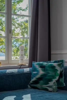Ein Sitzbereich in der Unterkunft Villa Palazzo