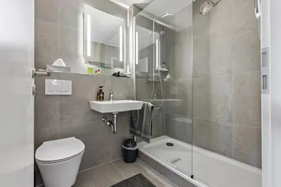 Ein Badezimmer in der Unterkunft Studio Augsburg-Altstadt