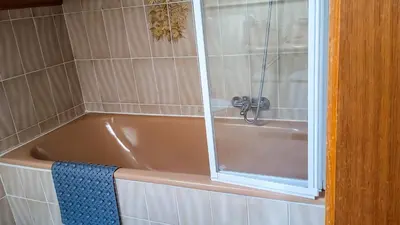 Ein Badezimmer in der Unterkunft Gockel Haus