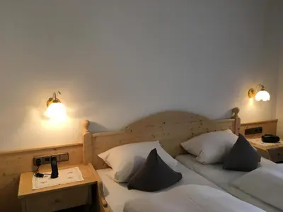 Ein Bett oder Betten in einem Zimmer der Unterkunft Ferienhaus Schneider-Sepp
