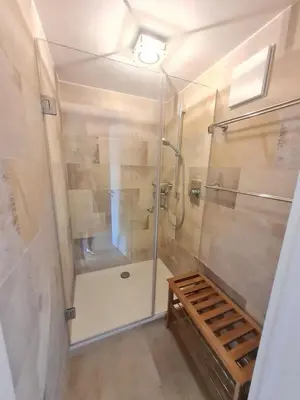 Ein Badezimmer in der Unterkunft Ferienwohnung Kaiserblick