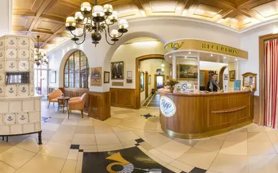 Lobby/Rezeption in der Unterkunft Romantik Hotel zur Post