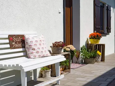Ein Balkon oder eine Terrasse in der Unterkunft Glühwürmchen Cottage