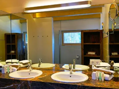 Ein Badezimmer in der Unterkunft Ferienhaus Alpenflair bei Schliersee