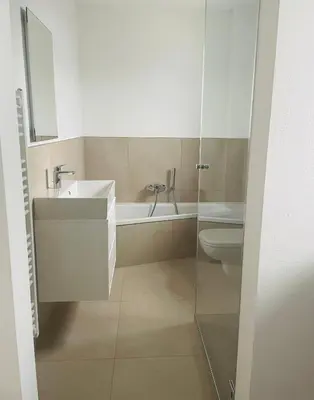 Ein Badezimmer in der Unterkunft Ammersee Haus in Haus,wunderschöne Designerferienwohung mit Garten