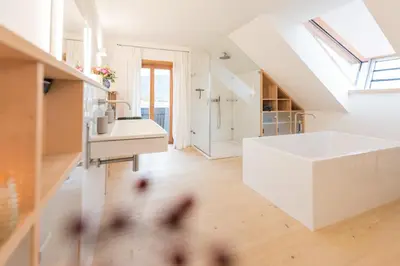 Küche/Küchenzeile in der Unterkunft Ferienhaus BERGEBLICK DELUXE