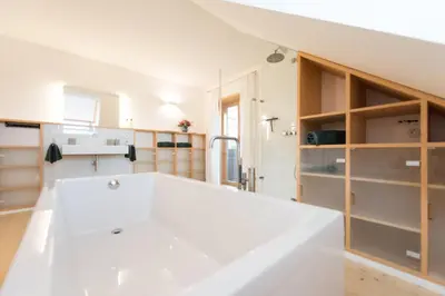 Ein Badezimmer in der Unterkunft Ferienhaus BERGEBLICK DELUXE
