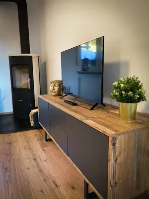 Küche/Küchenzeile in der Unterkunft Ferienwohnung am Inn