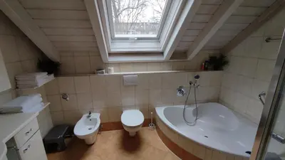 Ein Badezimmer in der Unterkunft Ferienwohnung Krause