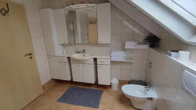 Ein Badezimmer in der Unterkunft Ferienwohnung Krause