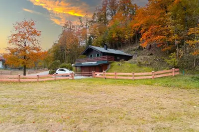 Naturlandschaft in der Nähe der Villa