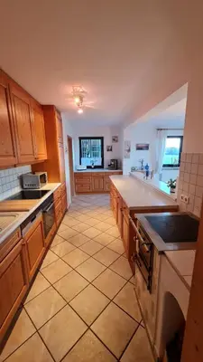 Küche/Küchenzeile in der Unterkunft Schönes Ferienhaus am Herrenberg