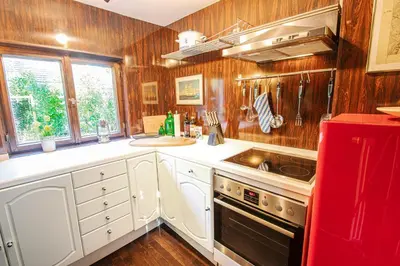 Küche/Küchenzeile in der Unterkunft See-Chalet Riederau