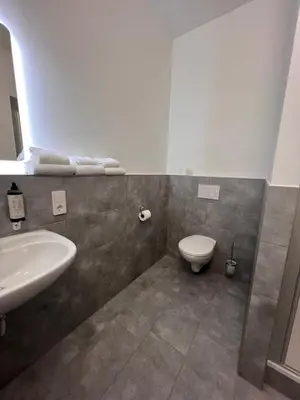 Ein Badezimmer in der Unterkunft Apartimo Altdorf
