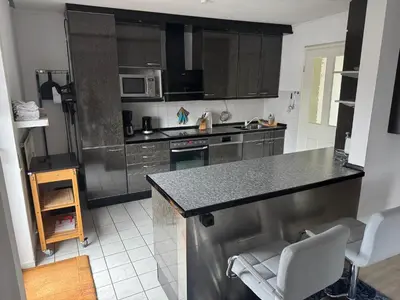 Küche/Küchenzeile in der Unterkunft Ferienwohnung Lachmayr