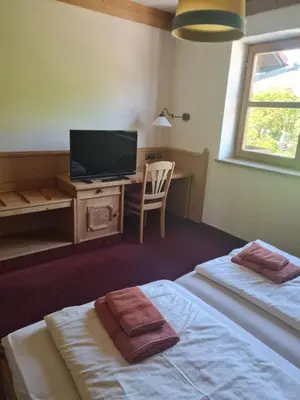 Ein Bett oder Betten in einem Zimmer der Unterkunft Kleines Brauhaus Ingolstadt