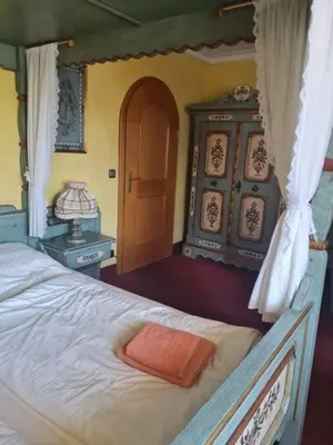 Ein Bett oder Betten in einem Zimmer der Unterkunft Kleines Brauhaus Ingolstadt