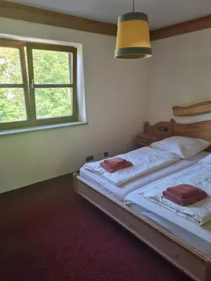 Ein Bett oder Betten in einem Zimmer der Unterkunft Kleines Brauhaus Ingolstadt