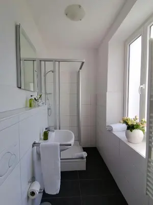 Ein Badezimmer in der Unterkunft Hotel Wendelstein