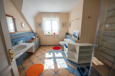 Ein Badezimmer in der Unterkunft Einzigartige Naturoase im Süden von Ingolstadt