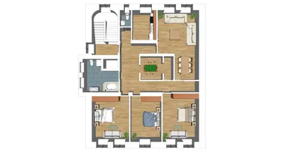 Grundriss der Unterkunft Flatista Homes - Old Town