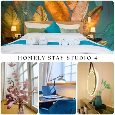HOMELY STAY Studio 4 - Chic Self-Check-In Room for Short Stays