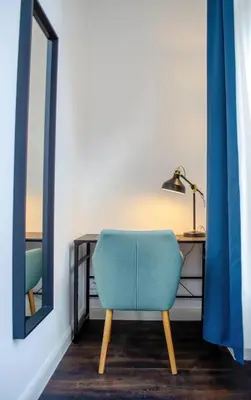 Grundriss der Unterkunft HOMELY STAY Studio 5 - Trendy Self-Check-In Stay in Munich