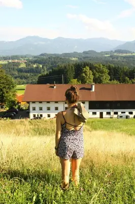 Naturlandschaft in der Nähe des Bauernhofs