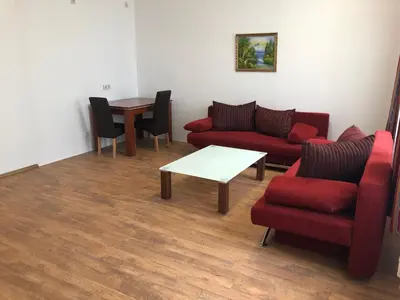 Ein Sitzbereich in der Unterkunft Hotel Verdi