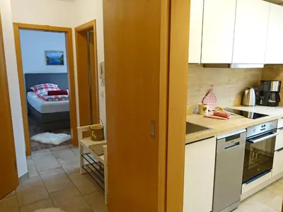Küche/Küchenzeile in der Unterkunft Ferienwohnung Murmeltier