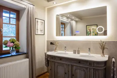 Ein Badezimmer in der Unterkunft Ferienwohnungen Zipflwirt