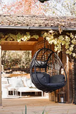 Ein Sitzbereich in der Unterkunft Design Ferienwohnung im Alpenvorland