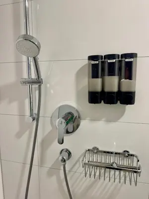 Ein Badezimmer in der Unterkunft Hirschzimmer & Strandzimmer