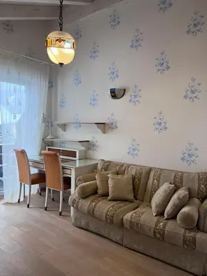 Ein Sitzbereich in der Unterkunft Garmisch Lux Apartment mit Sauna