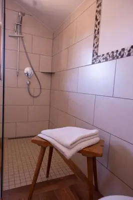 Ein Badezimmer in der Unterkunft Ferienwohnung Zum Wiesle