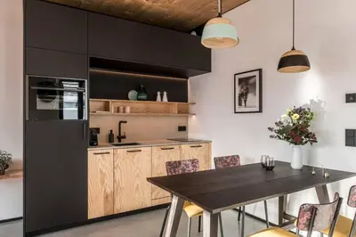 Küche/Küchenzeile in der Unterkunft Pförtner Penthouse