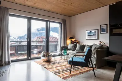 Ein Sitzbereich in der Unterkunft Pförtner Penthouse