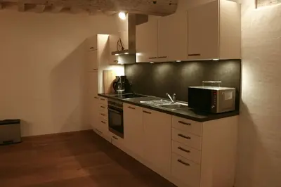 Küche/Küchenzeile in der Unterkunft Stilvolle Wohnung auf 50 m² mit Parkplatz und WiFi