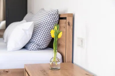 Ein Bett oder Betten in einem Zimmer der Unterkunft Kaneder Hof - Self Check-in