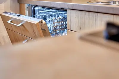 Küche/Küchenzeile in der Unterkunft Ferienwohnung Wank