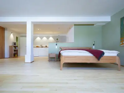 Ein Bett oder Betten in einem Zimmer der Unterkunft Apartment E3