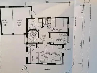Grundriss der Unterkunft Ammervital - Apartments