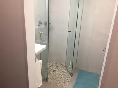 Ein Badezimmer in der Unterkunft Ferienwohnung Spitzingsee Jagdhof