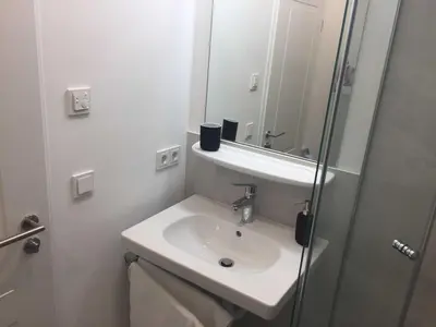 Ein Badezimmer in der Unterkunft Ferienwohnung Spitzingsee Jagdhof