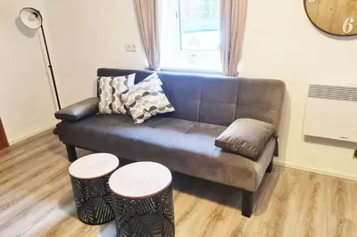Ein Sitzbereich in der Unterkunft Work & Stay apartment Vohburg near Ingolstadt